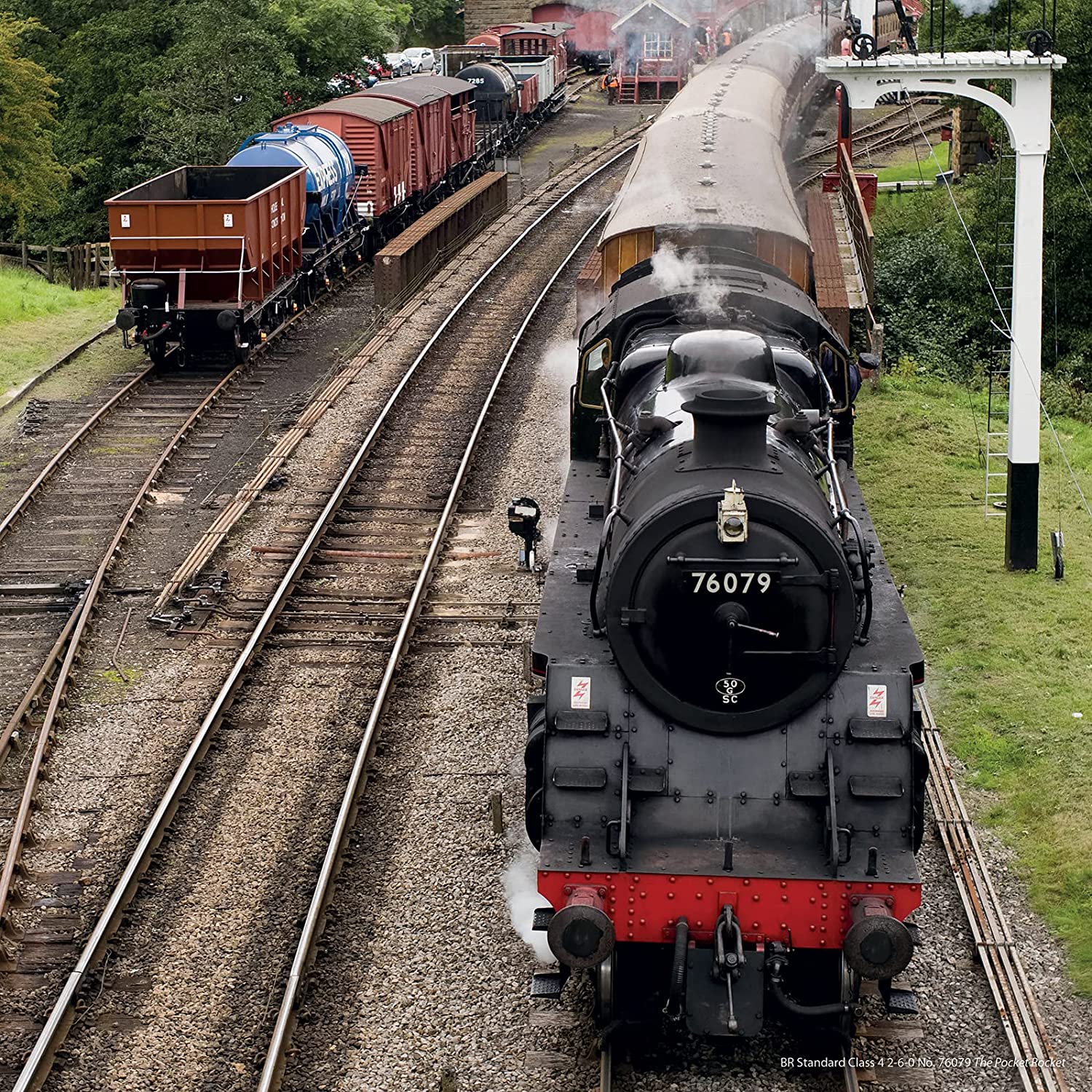 Steam Trains Square Wall Calendar 2023