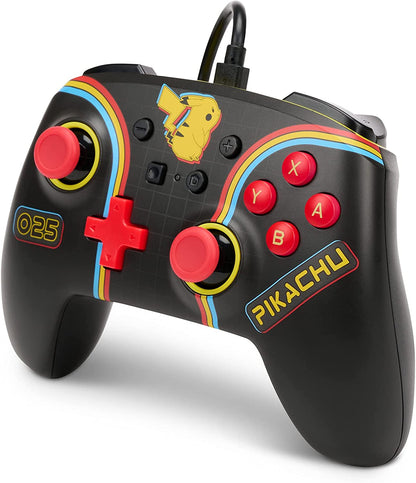 PowerA Enhanced Wired Controller for Nintendo Switch - Pokémon: Pikachu Arcade