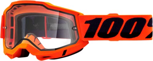 100% Accuri 2 Enduro MX Goggles Orange / Clear Lens