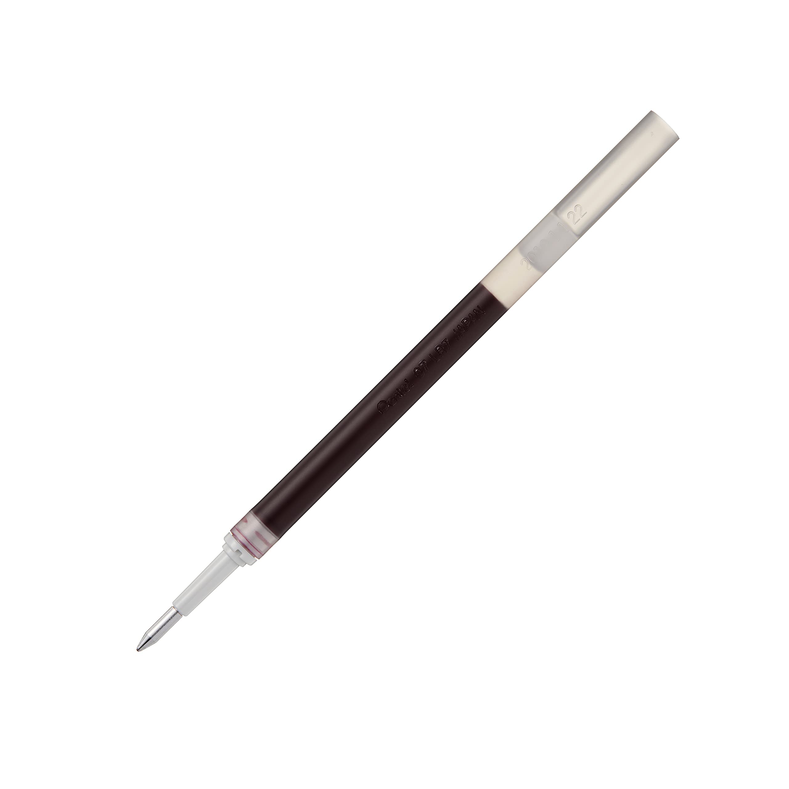 Pentel LR7-BGX Refill for EnerGel Pens 0.7 Ball = 0.35 mm Line Width Pack of 12 Burgundy Red Burgundy red 1 count (Pack of 12)