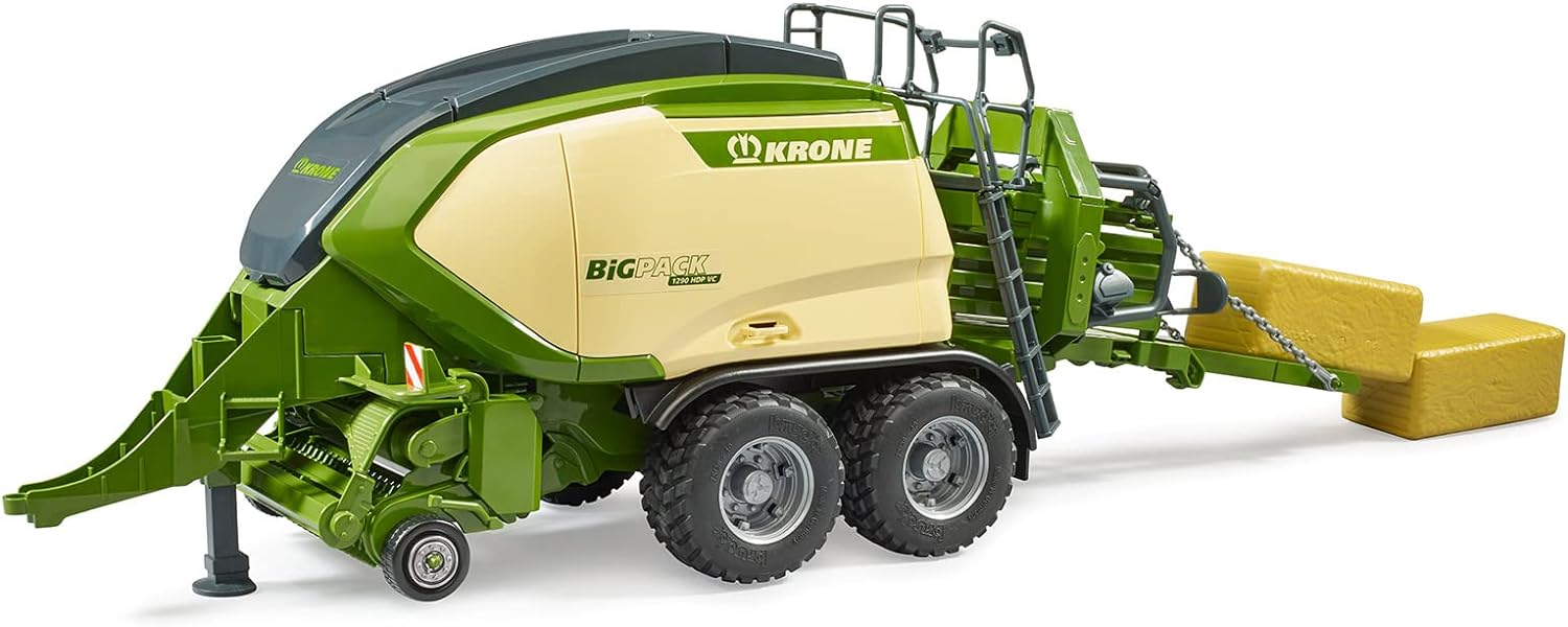 Bruder: 2033 - Rimorchio Krone Big Pack Pressaballe 1290 Hdp Vc