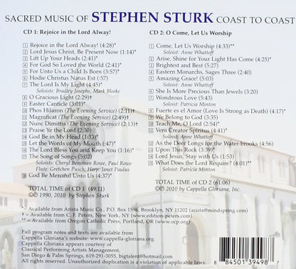 Sacred Music of Stephen Sturk: Coast to Coast