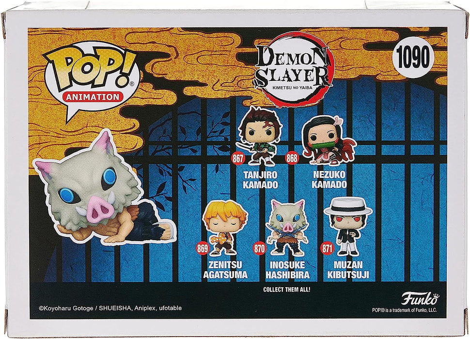 Funko POP! Animation #1090 Demon Slayer Inosuke Hashibira Lounging in Mask Vinyl Figure - BoxLunch Exclusive