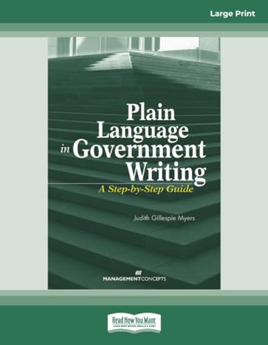 Plain Language in Government Writing