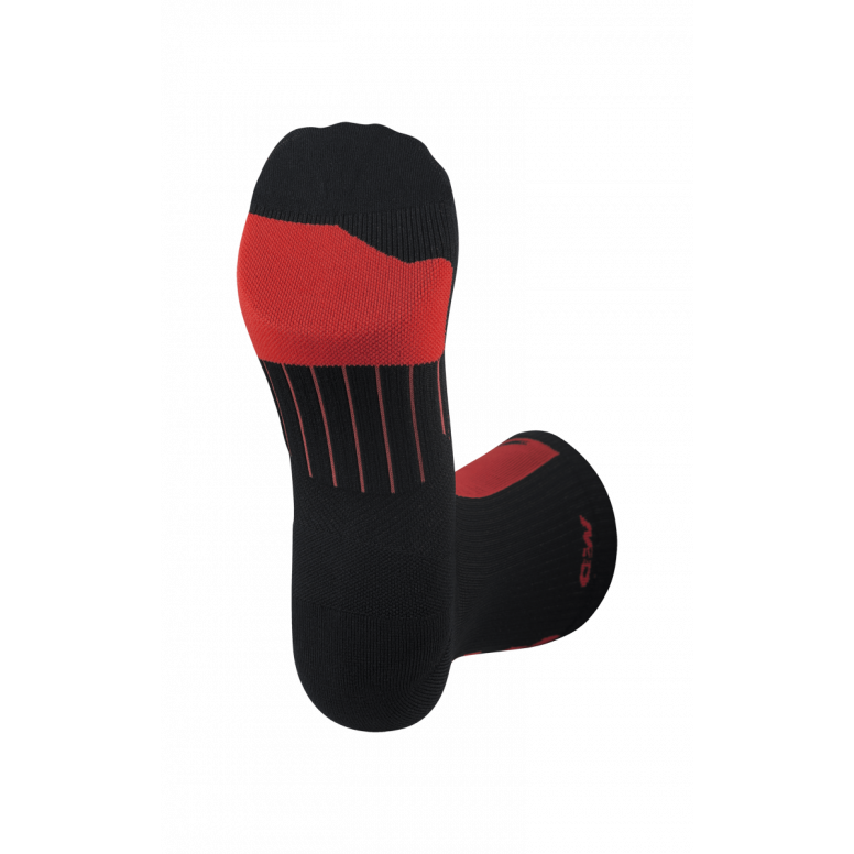 M2O Rf Crew Plus Compression Sock Black/Red M