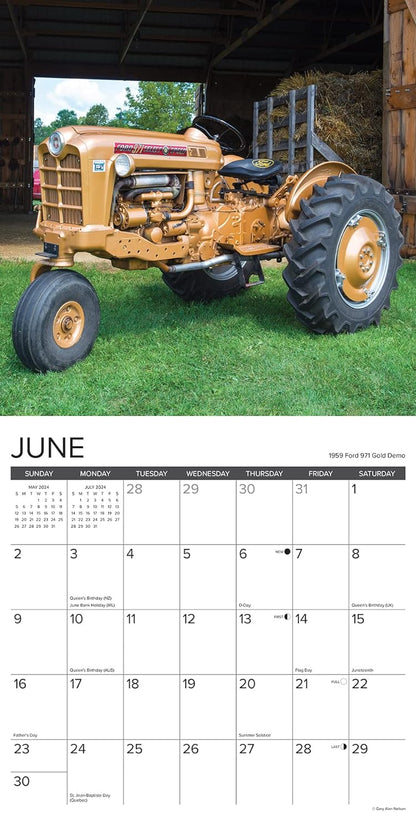 Classic Tractors 2024 12 X 12 Wall Calendar