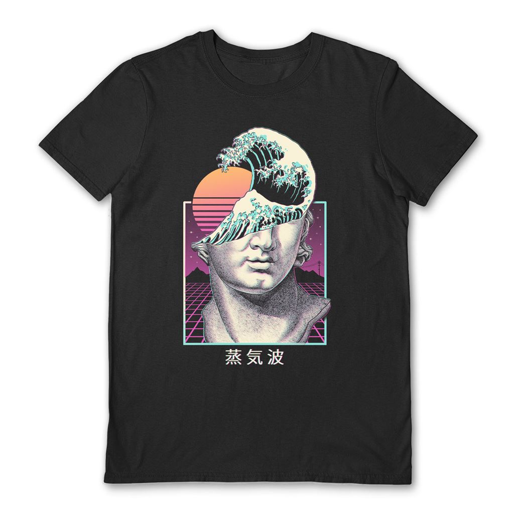 VINCENT TRINIDAD (GREAT VAPORWAVE) BLACK UNISEX T-SHIRT SMALL