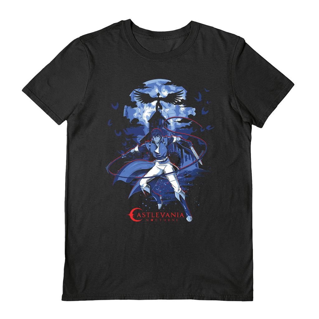 CASTLEVANIA (RICHTER) BLACK UNISEX T-SHIRT SMALL