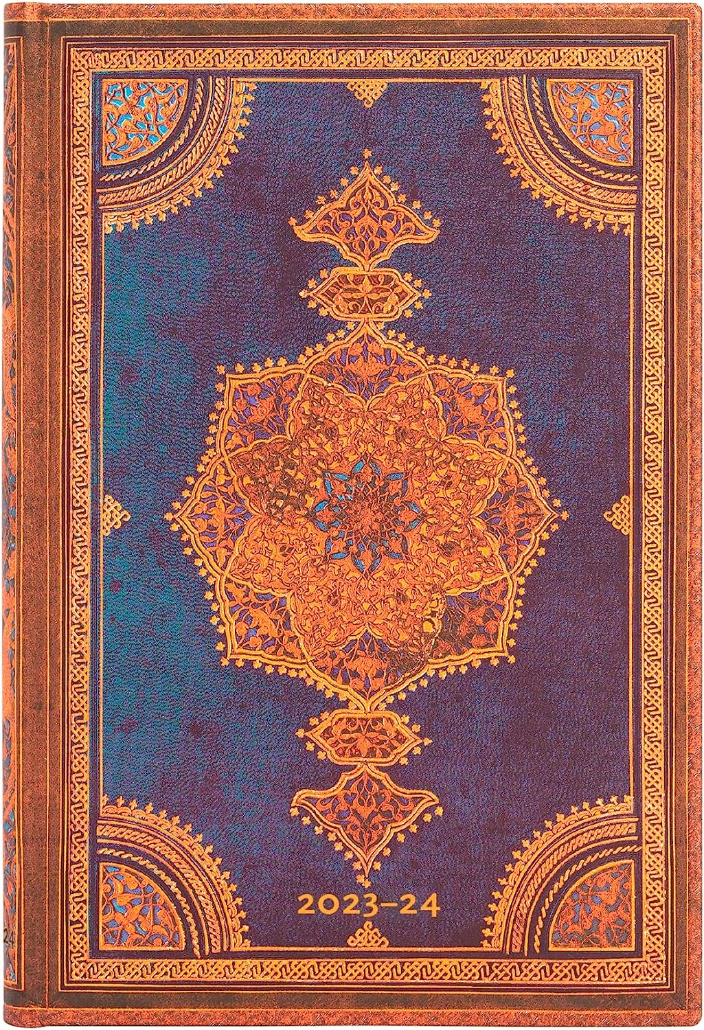 Safavid Indigo (Safavid Binding Art) Mini 18-month Dayplanner 2024