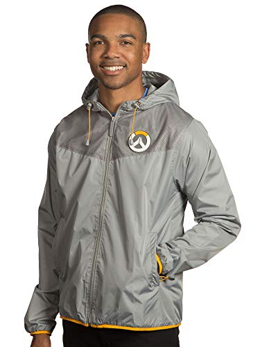 Overwatch Logo Windbreaker Grey M Gray