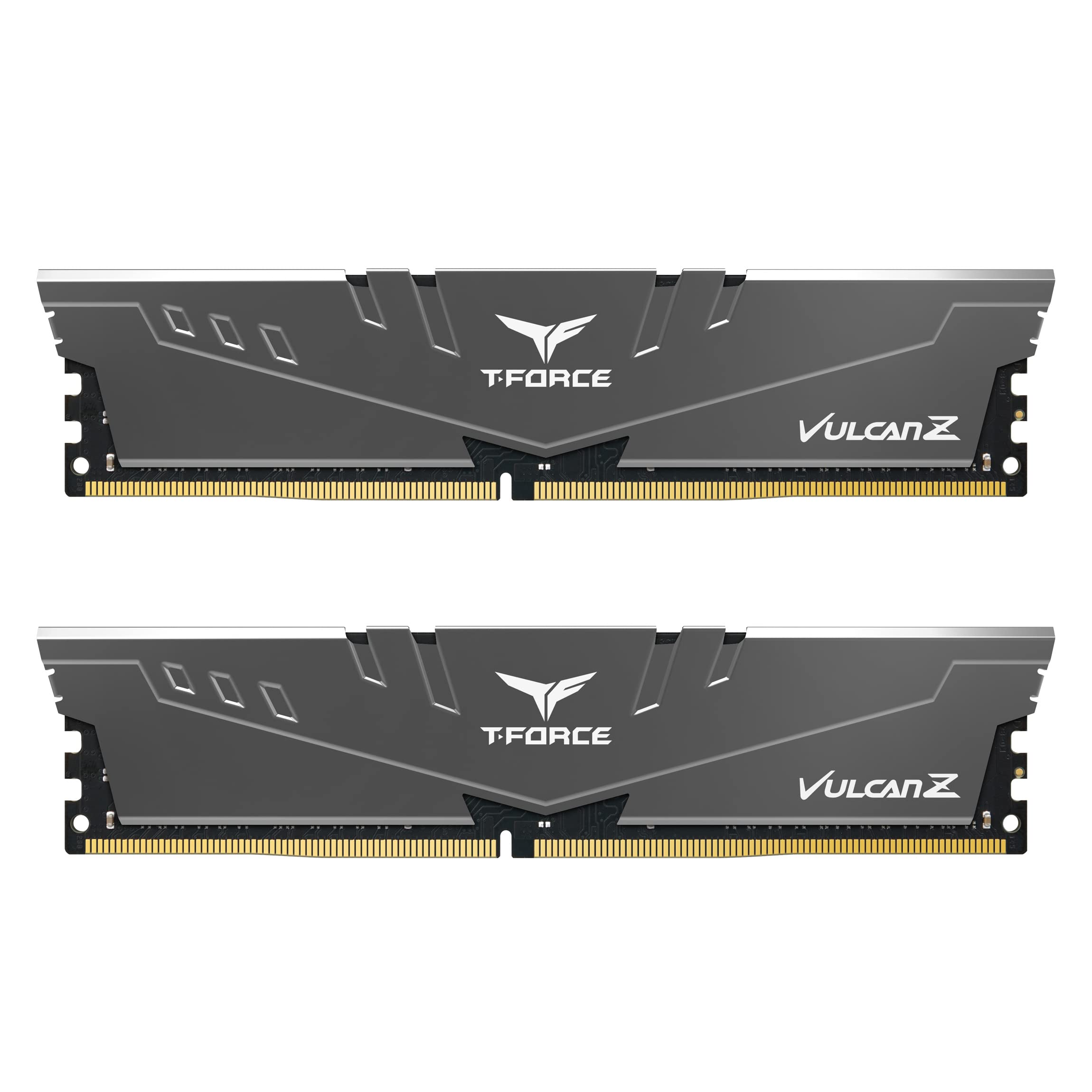 Team Group T-FORCE VULCAN Z TLZGD416G3200HC16CDC01 module de mémoire 16 Go 2 x 8 Go DDR4 3200 MHz 16GB (8GBx2) - 3200MHz C16 Vulcan Z Dual-Channal (grey)