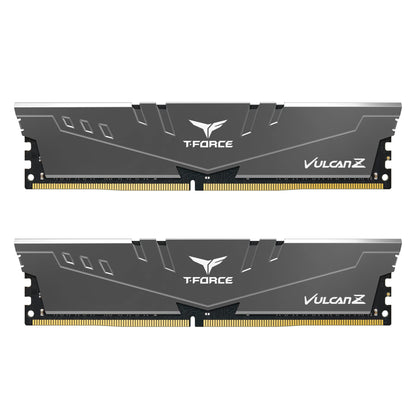 Team Group T-FORCE VULCAN Z TLZGD416G3200HC16CDC01 module de mémoire 16 Go 2 x 8 Go DDR4 3200 MHz 16GB (8GBx2) - 3200MHz C16 Vulcan Z Dual-Channal (grey)