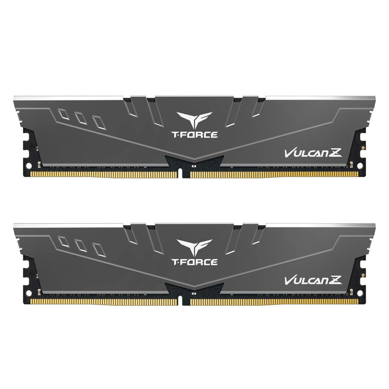 Team Group T-FORCE VULCAN Z TLZGD416G3200HC16CDC01 module de mémoire 16 Go 2 x 8 Go DDR4 3200 MHz 16GB (8GBx2) - 3200MHz C16 Vulcan Z Dual-Channal (grey)