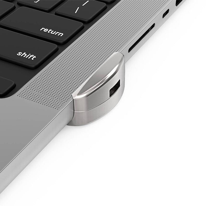 Compulocks Macbook Pro 14`` M1 & M2 Lock Adapter With Key Lock - Security Slot Lock Adapter - With Key Lock - For Apple M