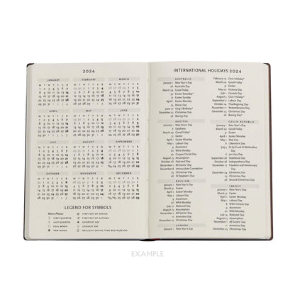 Moonlight (Olena’s Garden) Mini 12-month Dayplanner 2024