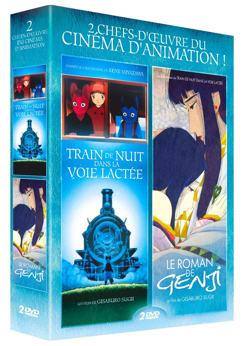Coffret chefs-d'oeuvre du cinéma d'animation 2 films : train de nuit dans la voie lactée ; le roman de genji
