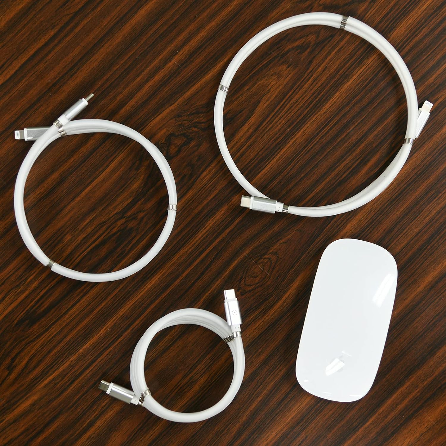 Celly USBCLIGHTMAGWH USB-C to Lightning Cable, Magnetic, 1M, White