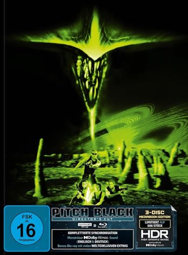 Pitch Black Mediabook (Ultra-HD 2x Green-Artwork - 666 Stück