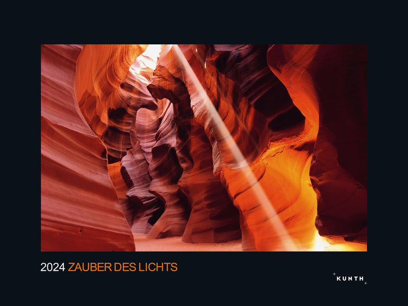 KUNTH Monats-Wandkalender Zauber des Lichts 2024