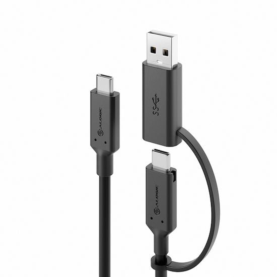Alogic Elements Series Usb-C To Usb-C Cable With Usb-A Adapter -