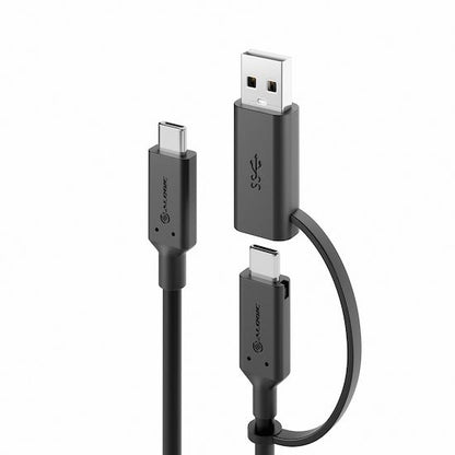 Alogic Elements Series Usb-C To Usb-C Cable With Usb-A Adapter -