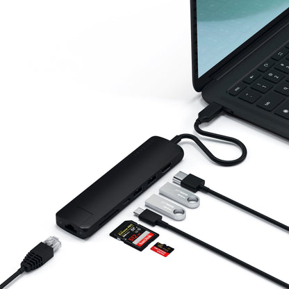 Satechi ST-UCSMA3K notebook dock/port replicator Wired USB 3.2 Gen 1 (3.1 Gen 1) Type-C Black