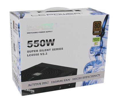 LC-Power LC6550 V2.3 power supply unit 550 W 20+4 pin ATX ATX Black