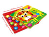 Teorema: Plastiart - Gioco Montessori Chiodini Colorati 46 Pz 12 Schede - Window Box