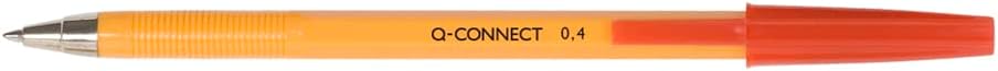 Q-Connect Ballpoint Pen Fine Red (Pack of 20) 0.4 ballpoint Red