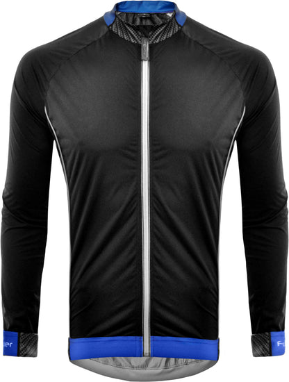 Funkier Hydro J-657 Ultra Light Rain Showerproof Jacket in Black/Blue - XX-Large