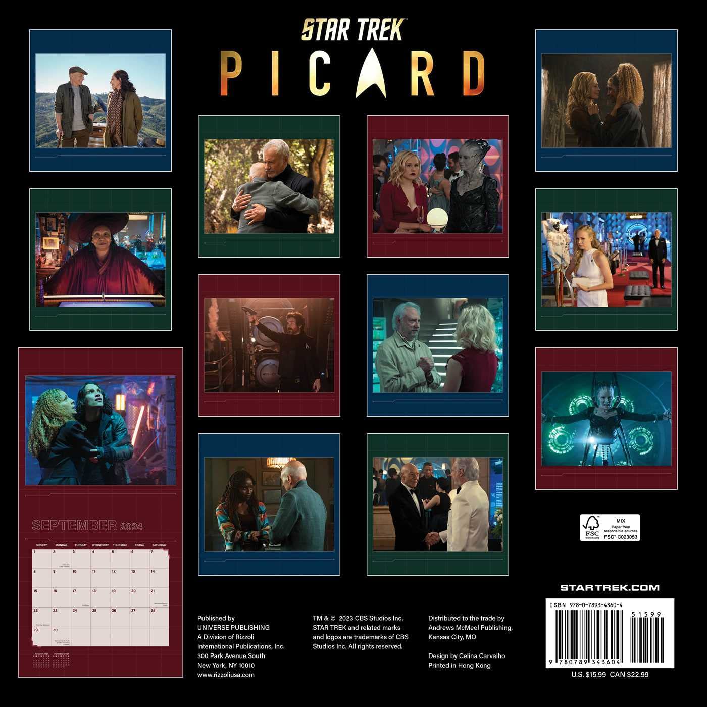 Star Trek: Picard 2024 Wall Calendar