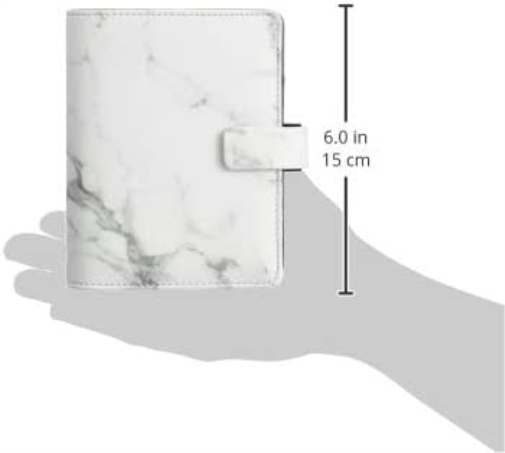 Filofax Patterns Marble Pocket organiser, white