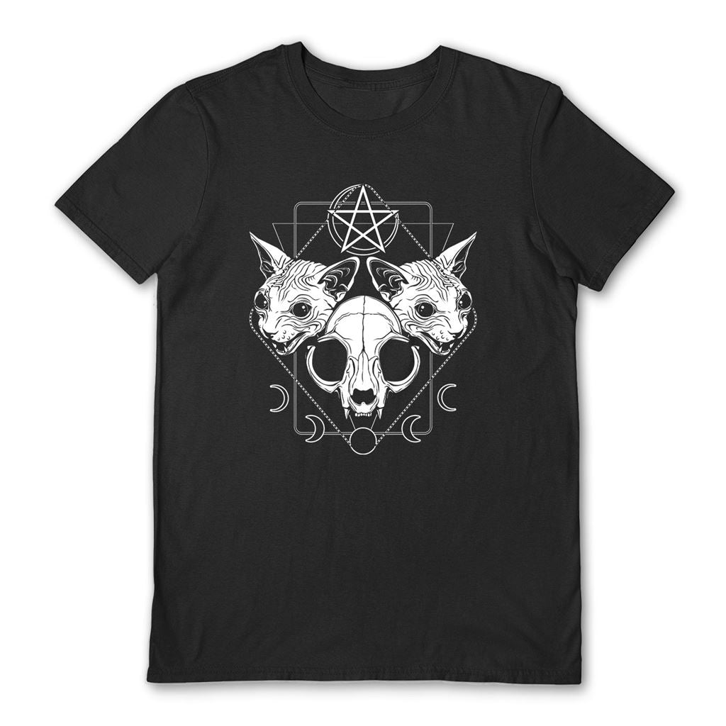 VON KOWEN (CULT MEOW TRINITY) BLACK UNISEX T-SHIRT