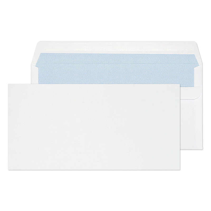 Blake Envelopes - Blake Purely Everyday Wallet Envelope DL Self Seal Plain 80gsm White (Pack 50) - 12882/50 PR