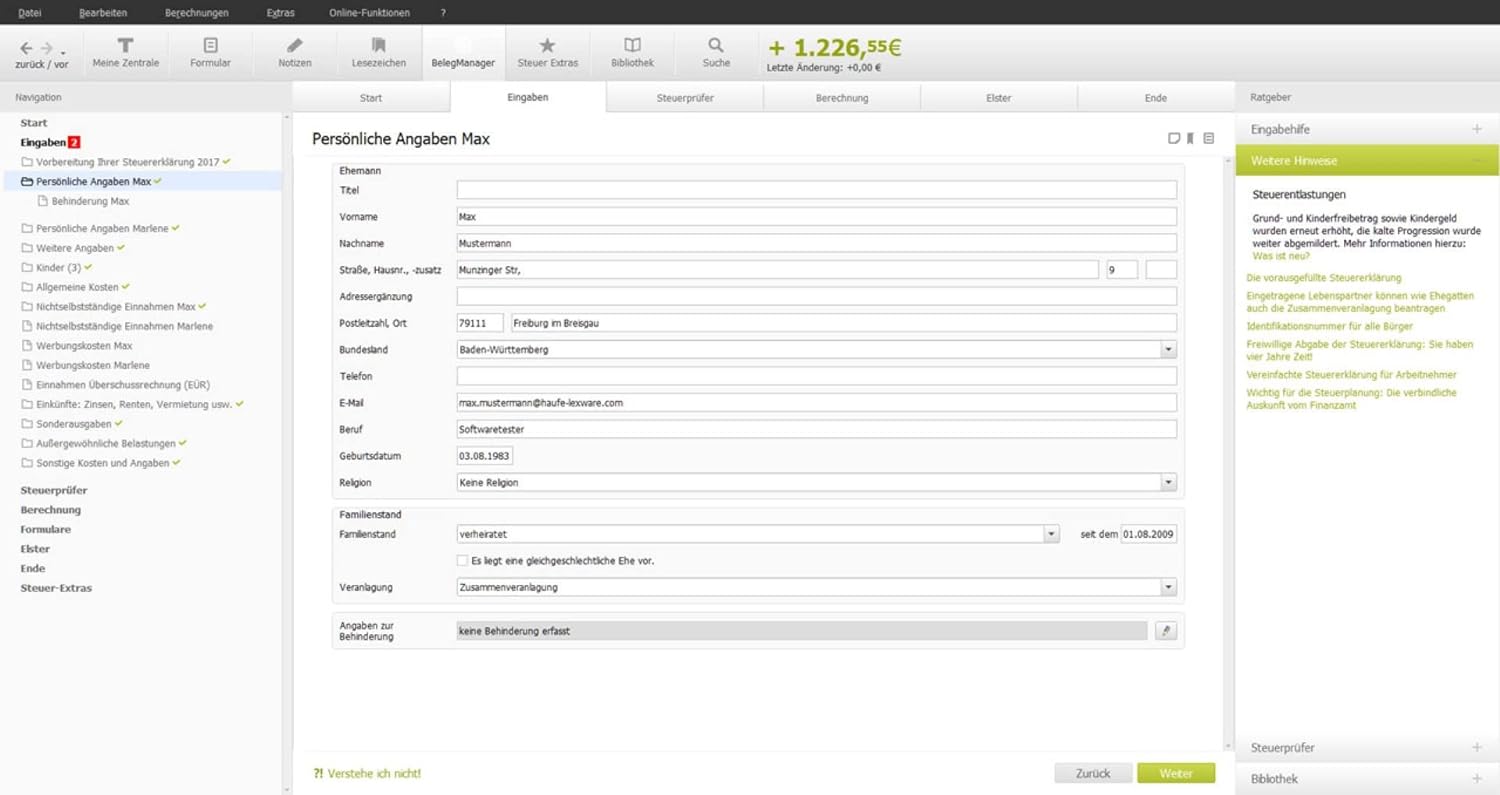 LEXWARE TAXMAN 2023 (fur das Steuerjahr 2022) Soft