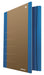 Cardboard Folder with Elastic Band DONAU Life 500gsm A4 Blue/Document Archiving/Type-3-flap/Kind-with Eraser/Material-Cardboard/Colour-Blue/Format-A4 / Weight (g/m2)-500 niebieski Portfolio folder