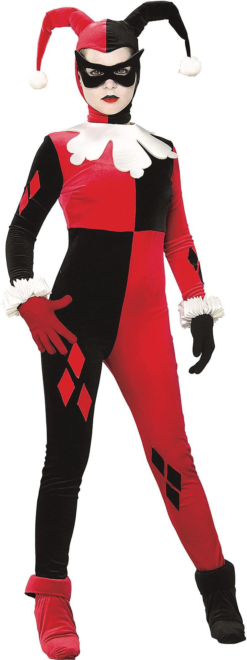 Rubie's 888102XS Official Super Villain Harley Quinn Jumpsuit Costume, Women's, X-Small