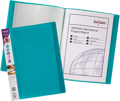 Snopake - Snopake A4 Display Book 24 Pocket Electra Assorted Colours (Pack 10) - 12219