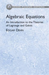 Algebraic Equations