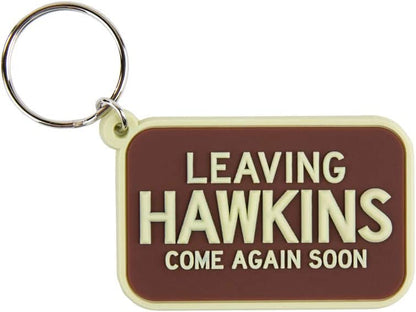 Stranger Things: Pyramid - Leaving Hawkins Rubber Keychain (Portachiavi)