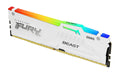 Kingston Fury Beast White RGB 16GB 6000MT/s CL36 DDR5 Expo DIMM | Infrared Syncing | Fury CTRL Software | Overclocking | Plug N Play | AMD Expo | Single Module | KF560C36BWEA-16 White 6000MT/s 16GB