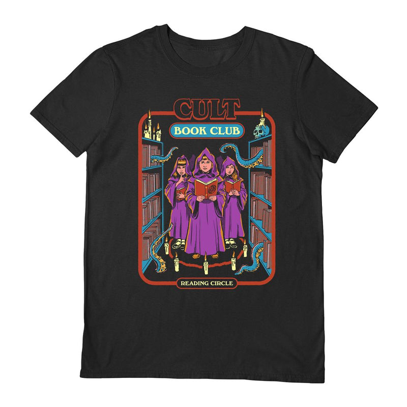 STEVEN RHODES - CULT BOOK CLUB BLACK T-SHIRT
