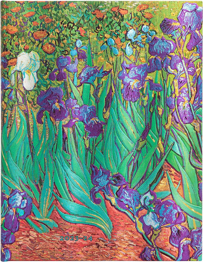 Van Gogh’s Irises (Van Gogh’s Irises) Ultra 18-month Dayplanner 2024