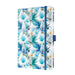 SIGEL JN325 Notebook Jolie, approx. A5, lined, hardcover, design indigo tropics Indigo Tropics - green blue