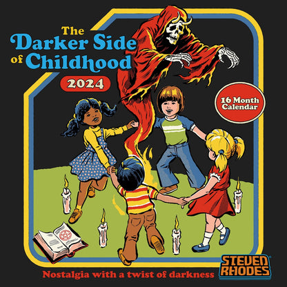 Steven Rhodes Calendar 2024 (Darker Side of Childhood Design) - Month to a View Planner 30cm x 30cm - Official Merchandise