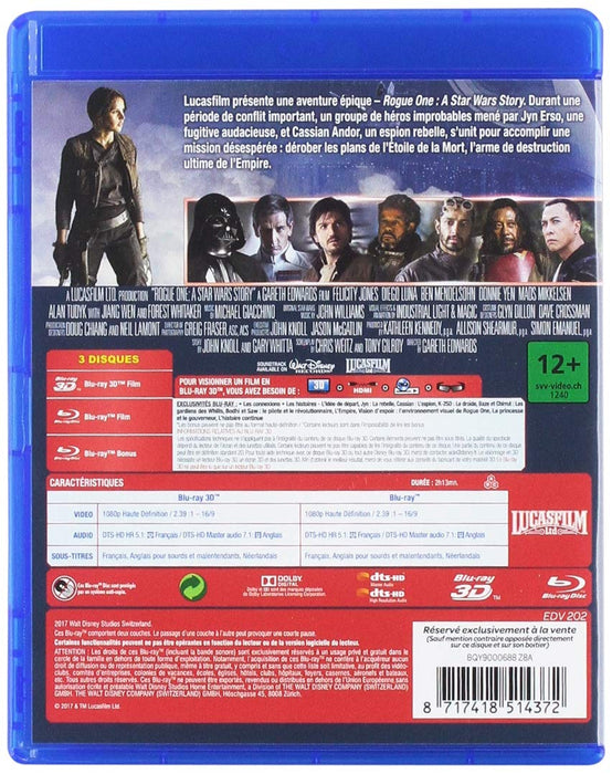 MOVIE - ROGUE ONE A STAR WARS STORY 3D/BLU-RAY (1 BLU-RAY)