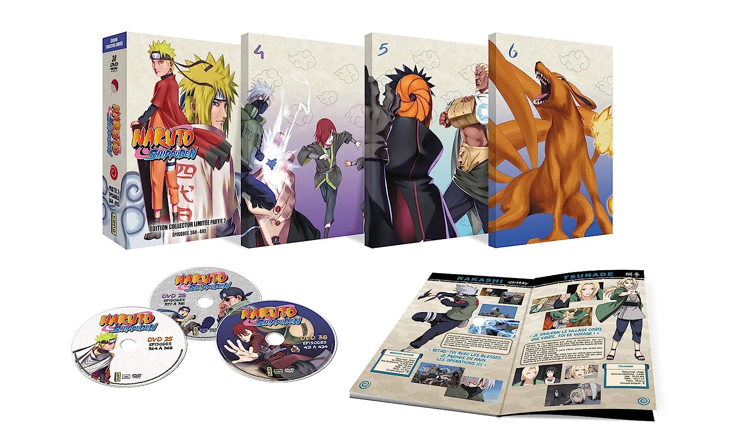 Coffret naruto shippuden, partie 2, épisodes 364 à 493