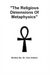 "The Religious Dimensions of Metaphysics"