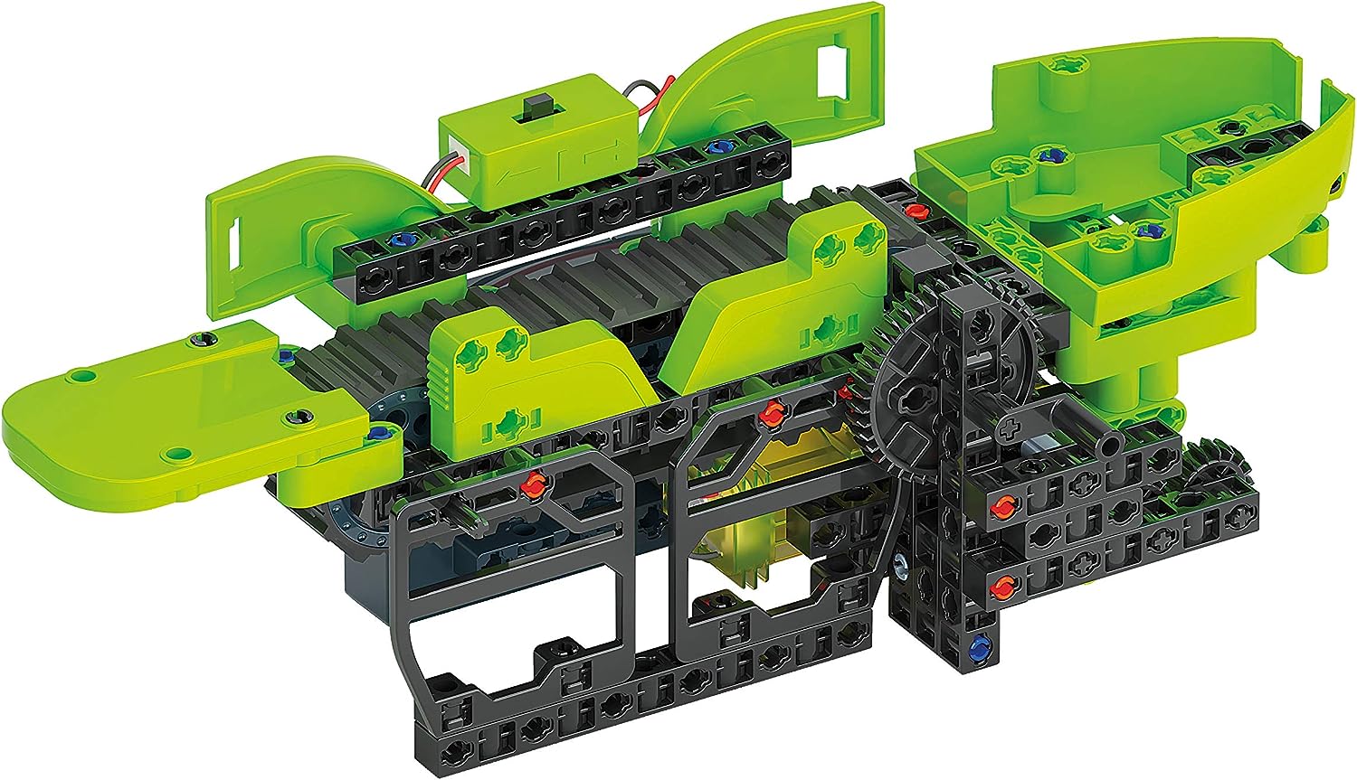 Clementoni - Workshop of Mechanics-Crawler Tractor-Construction Set (Italian Version) -Made in Italy, 8 Years+, Multicoloured, 19178
