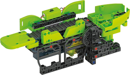 Clementoni - Workshop of Mechanics-Crawler Tractor-Construction Set (Italian Version) -Made in Italy, 8 Years+, Multicoloured, 19178
